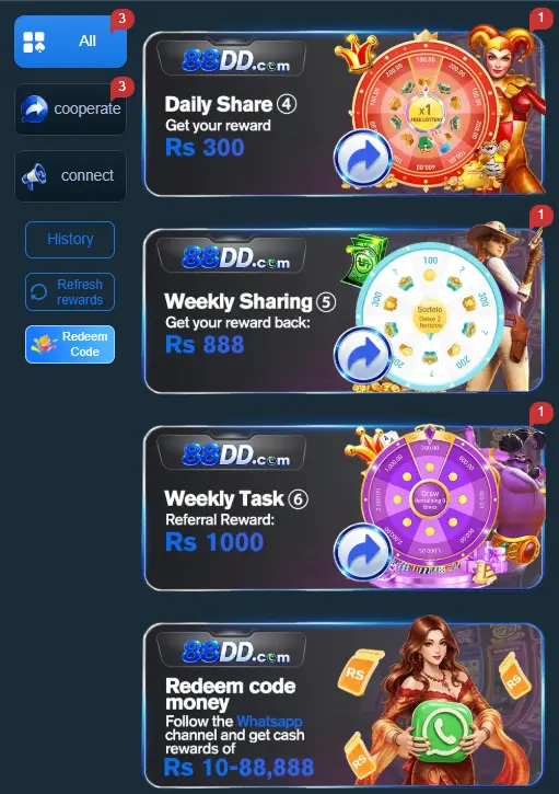 88DD App Bonuses and Promotions
